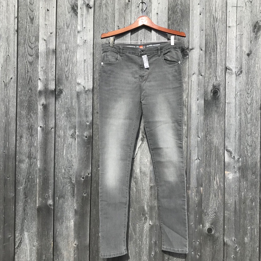 NWT Boys Stretchy Gray Jeans